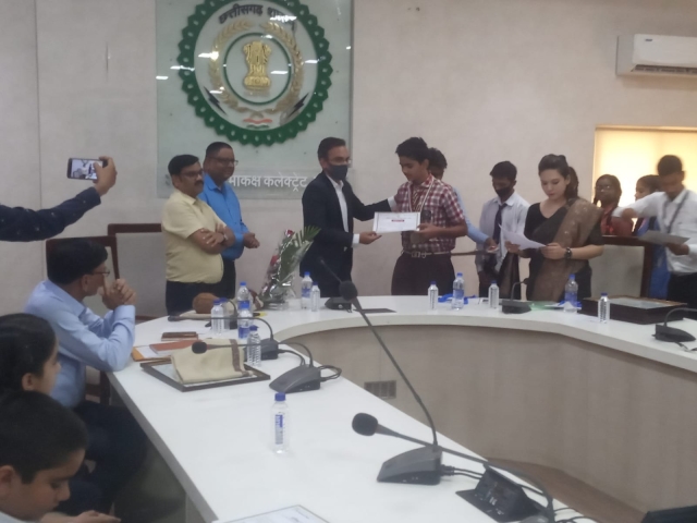 PSY Meritorious honor in Raipur Collectorate